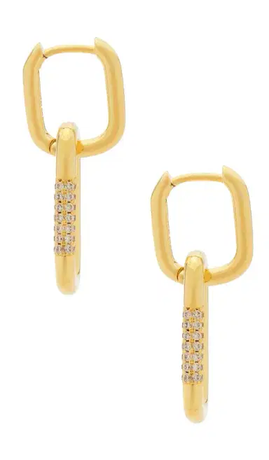 Mazin Jewels Double Lock Earrings | Thumbnail 2 Mazin Jewels Double Lock Earrings | Thumbnail 2