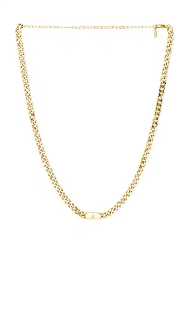 Mazin Jewels Starburst Cuban Link Necklace | Thumbnail 1 Mazin Jewels Starburst Cuban Link Necklace | Thumbnail 1