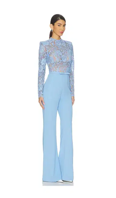 Nadine Merabi Maddie Blue Jumpsuit | Thumbnail 2