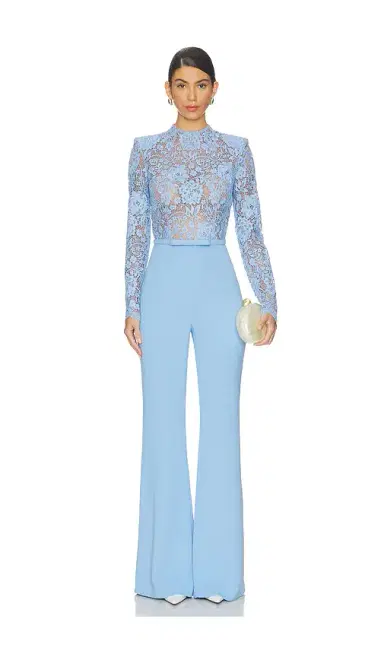 Nadine Merabi Maddie Blue Jumpsuit | Thumbnail 1