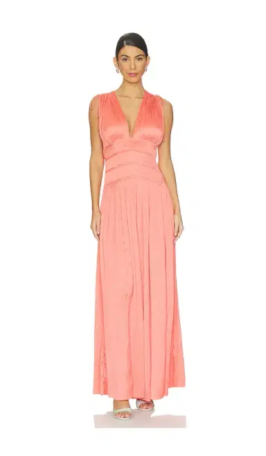 Ulla Johnson Tasneem Deep V Gown | Thumbnail 1 Ulla Johnson Tasneem Deep V Gown | Thumbnail 1
