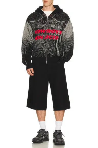 Pleasures Acid Cowboy Knitted Hoodie | Thumbnail 5 Pleasures Acid Cowboy Knitted Hoodie | Thumbnail 5