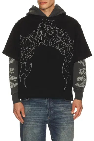 Pleasures Dragon Layered Hoodie | Thumbnail 3 Pleasures Dragon Layered Hoodie | Thumbnail 3