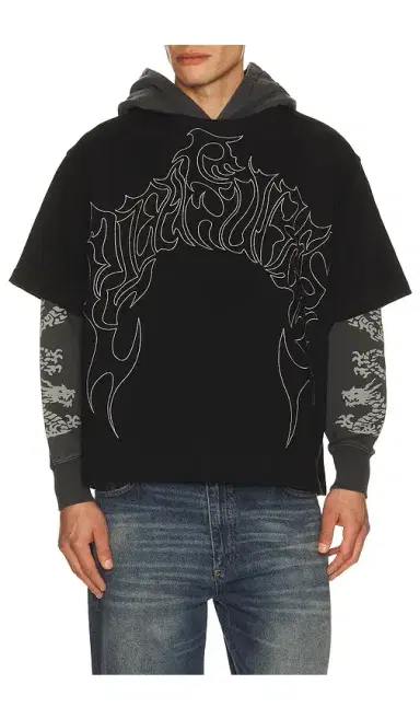 Pleasures Dragon Layered Hoodie | Thumbnail 1 Pleasures Dragon Layered Hoodie | Thumbnail 1