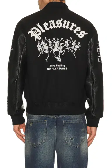 Pleasures x Zero Skateboards Varsity Jacket | Thumbnail 3 Pleasures x Zero Skateboards Varsity Jacket | Thumbnail 3