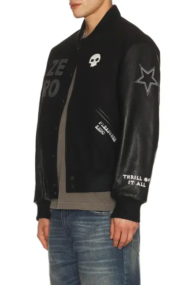 Pleasures x Zero Skateboards Varsity Jacket | Thumbnail 6 Pleasures x Zero Skateboards Varsity Jacket | Thumbnail 6
