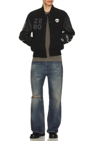 Pleasures x Zero Skateboards Varsity Jacket | Thumbnail 7 Pleasures x Zero Skateboards Varsity Jacket | Thumbnail 7