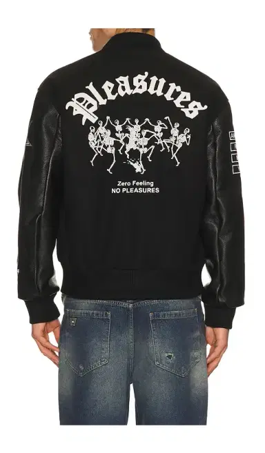 Pleasures x Zero Skateboards Varsity Jacket | Thumbnail 1 Pleasures x Zero Skateboards Varsity Jacket | Thumbnail 1
