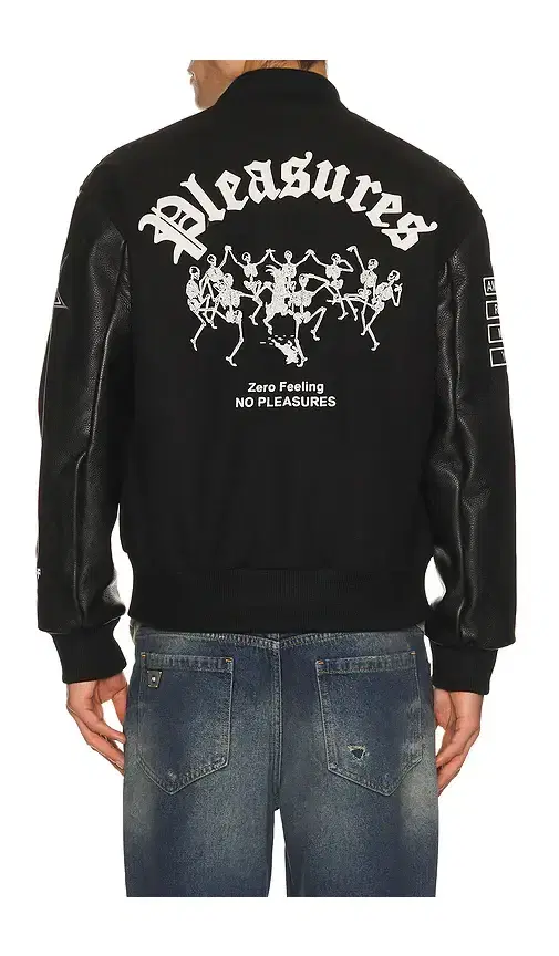 Pleasures x Zero Skateboards Varsity Jacket