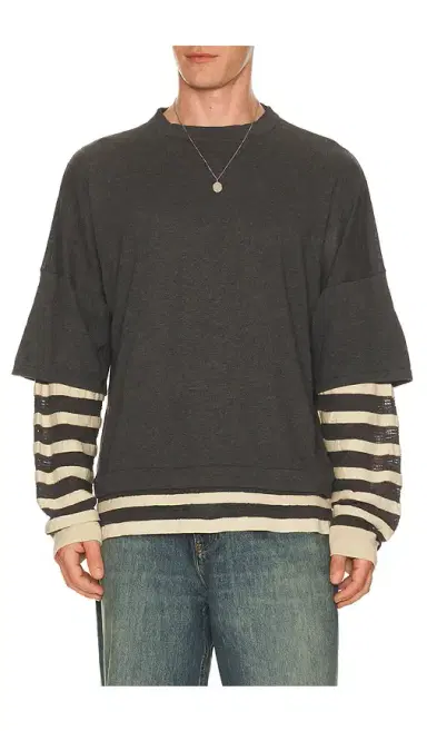 Isa Boulder Gauzine Stripe Long Sleeves | Thumbnail 5