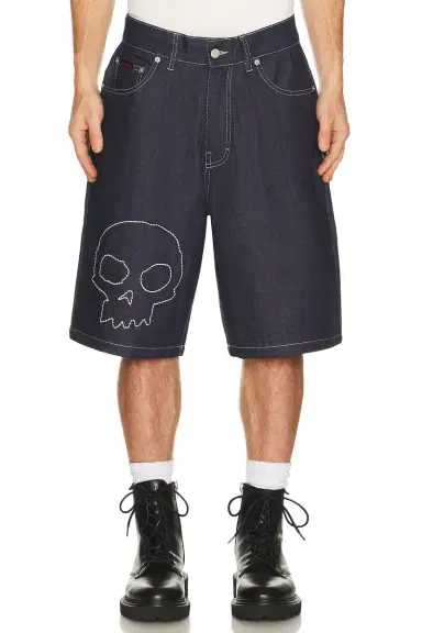 Pleasures x Zero Skateboards Skull Jorts | Thumbnail 3 Pleasures x Zero Skateboards Skull Jorts | Thumbnail 3