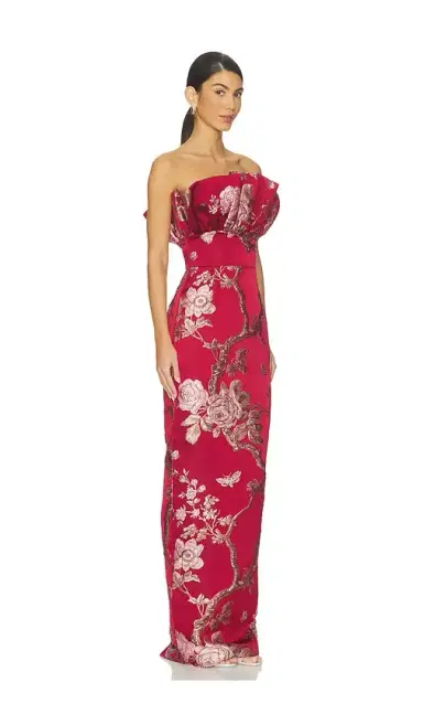 Sau Lee Noah Brocade Gown | Thumbnail 2 Sau Lee Noah Brocade Gown | Thumbnail 2
