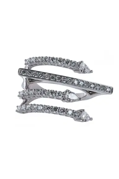 YEPREM Diamond Four Line Ring | Thumbnail 1