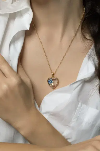 LOQUET Heart Large Locket Rolo Chain Necklace | Thumbnail 2 LOQUET Heart Large Locket Rolo Chain Necklace | Thumbnail 2