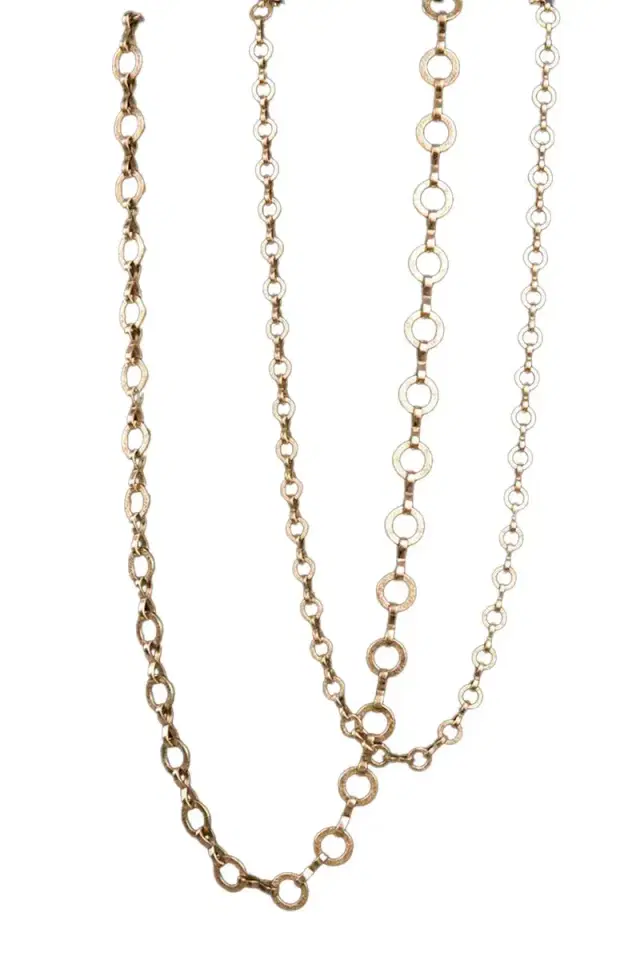 Azlee Medium Circle-Link Smooth Chain Necklace