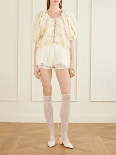 Pauline Dujancourt Seagull Lace Stay-up Stockings | Thumbnail 2