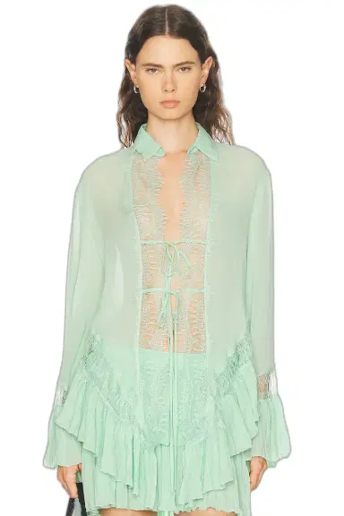 Blumarine Long Sleeve Top | Thumbnail 1 Blumarine Long Sleeve Top | Thumbnail 1