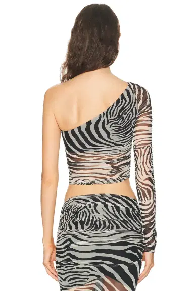 BLUMARINE One Shoulder Top | Thumbnail 4 BLUMARINE One Shoulder Top | Thumbnail 4