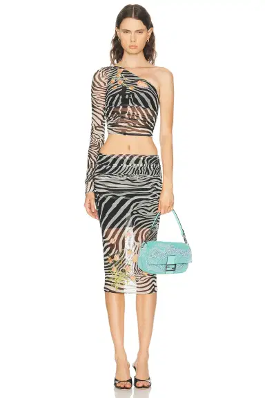 BLUMARINE One Shoulder Top | Thumbnail 5 BLUMARINE One Shoulder Top | Thumbnail 5