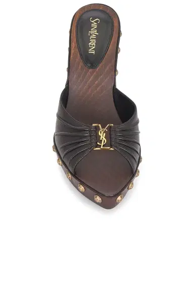 Saint Laurent Babylone Clog Mule Sandal | Thumbnail 4 Saint Laurent Babylone Clog Mule Sandal | Thumbnail 4