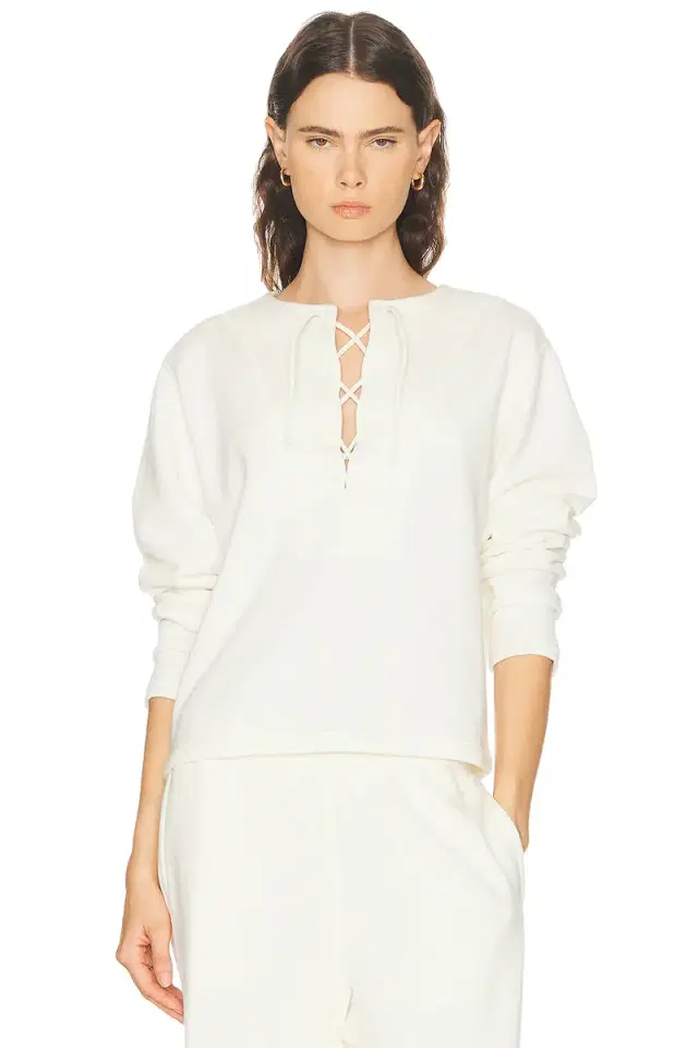 Literary Sport Daphne Lace Up Sweater