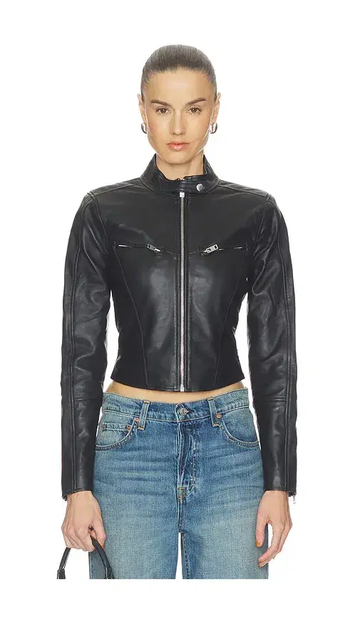Danica Leather Racer Jacket