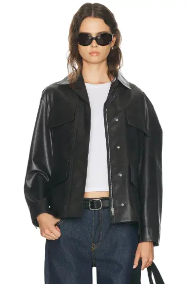 GRLFRND Dara Leather Jacket | Thumbnail 3 GRLFRND Dara Leather Jacket | Thumbnail 3