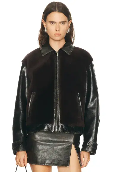 Miu Miu Vitello Jacket | Thumbnail 1 Miu Miu Vitello Jacket | Thumbnail 1
