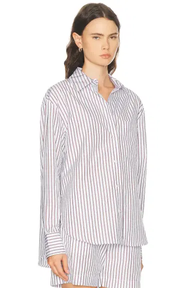 Loulou de Saison Maud Oversized Button Down Top | Thumbnail 2