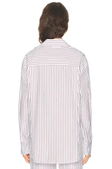 Loulou de Saison Maud Oversized Button Down Top | Thumbnail 3