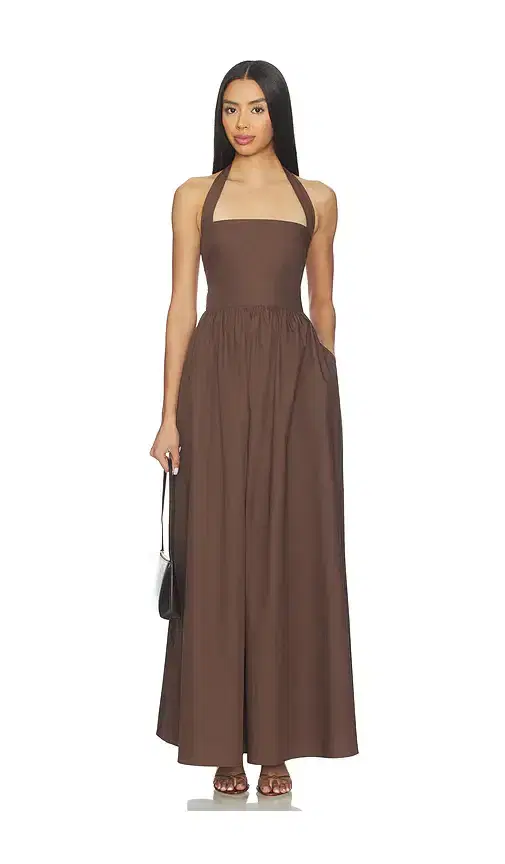 Susana Monaco x REVOLVE Poplin Tie Halter Dress