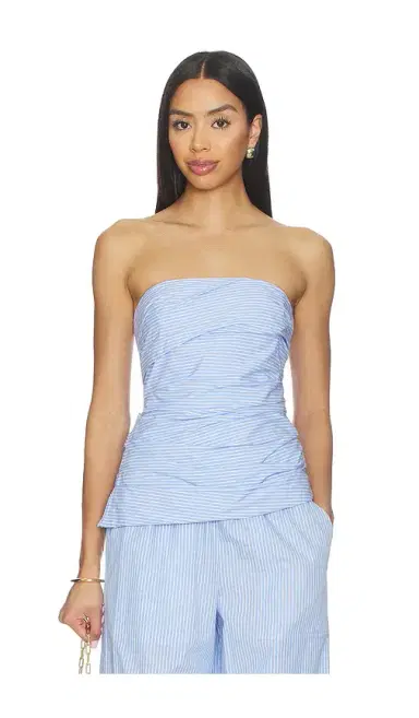 Simkhai Emerson Ruched Bustier Top | Thumbnail 1 Simkhai Emerson Ruched Bustier Top | Thumbnail 1