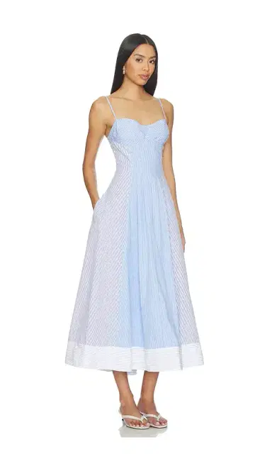 Simkhai Chamberlain Cotton Midi Dress | Thumbnail 2 Simkhai Chamberlain Cotton Midi Dress | Thumbnail 2