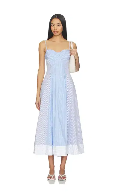 Simkhai Chamberlain Cotton Midi Dress | Thumbnail 1 Simkhai Chamberlain Cotton Midi Dress | Thumbnail 1