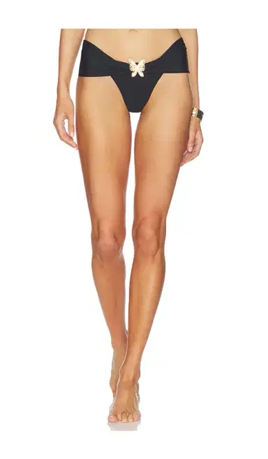 Luli Fama Banded Moderate Scrunch Side Bikini Bottom | Thumbnail 1