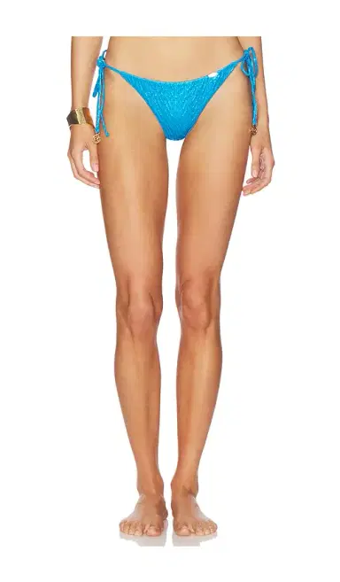 Luli Fama Seamless Ruched Back Brazilian Tie Bikini Bottom | Thumbnail 1 Luli Fama Seamless Ruched Back Brazilian Tie Bikini Bottom | Thumbnail 1