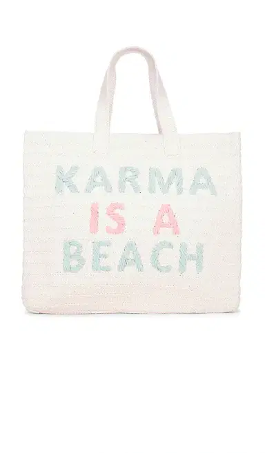BTB Los Angeles Karma Is A Beach Tote Bag | Thumbnail 1 BTB Los Angeles Karma Is A Beach Tote Bag | Thumbnail 1