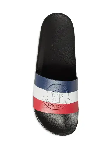 Moncler Men's Basile Slides in Rubber | Thumbnail 2