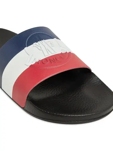 Moncler Men's Basile Slides in Rubber | Thumbnail 4
