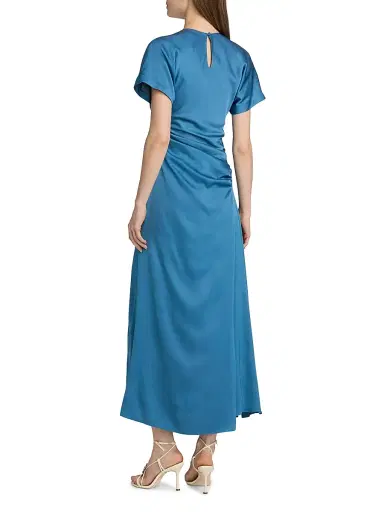 Simkhai Women's Marabella Gathered Midi-Dress | Thumbnail 5