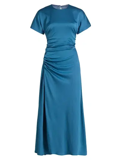 Simkhai Women's Marabella Gathered Midi-Dress | Thumbnail 1