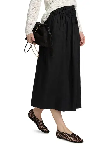 RAILS Women's Alessa Linen A-Line Midi-Skirt | Thumbnail 4 RAILS Women's Alessa Linen A-Line Midi-Skirt | Thumbnail 4