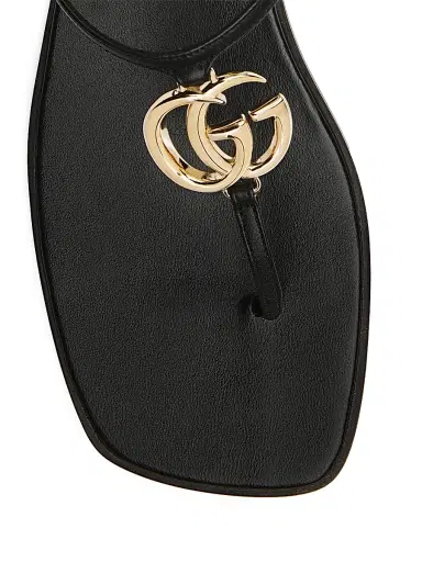 Gucci Women's New Marmont Leather T-Strap Sandals | Thumbnail 5 Gucci Women's New Marmont Leather T-Strap Sandals | Thumbnail 5