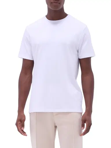 Bugatchi Men's Hank Crewneck Pima Cotton T-Shirt | Thumbnail 3 Bugatchi Men's Hank Crewneck Pima Cotton T-Shirt | Thumbnail 3