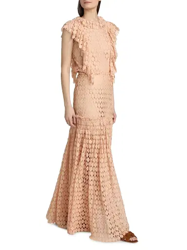 Ulla Johnson Women's Aris Eyelet Maxi Skirt | Thumbnail 2 Ulla Johnson Women's Aris Eyelet Maxi Skirt | Thumbnail 2