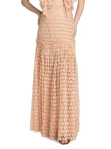Ulla Johnson Women's Aris Eyelet Maxi Skirt | Thumbnail 3 Ulla Johnson Women's Aris Eyelet Maxi Skirt | Thumbnail 3