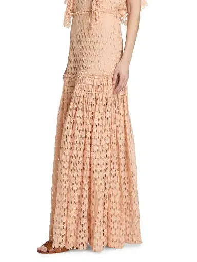 Ulla Johnson Women's Aris Eyelet Maxi Skirt | Thumbnail 4 Ulla Johnson Women's Aris Eyelet Maxi Skirt | Thumbnail 4