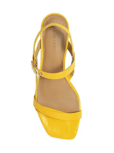Bernardo Women's Jinji Low Heel Sandals - Sunrise Yellow - Size 8.5 | Thumbnail 3