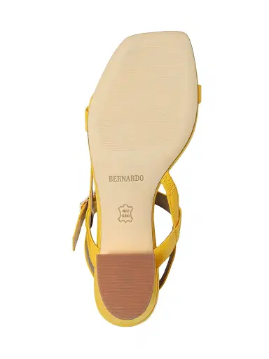 Bernardo Women's Jinji Low Heel Sandals - Sunrise Yellow - Size 8.5 | Thumbnail 4