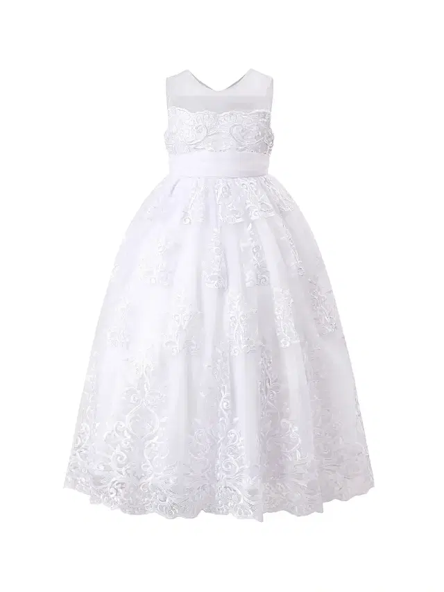 Tulleen Little Girl's & Girl's Auresta Dress - White